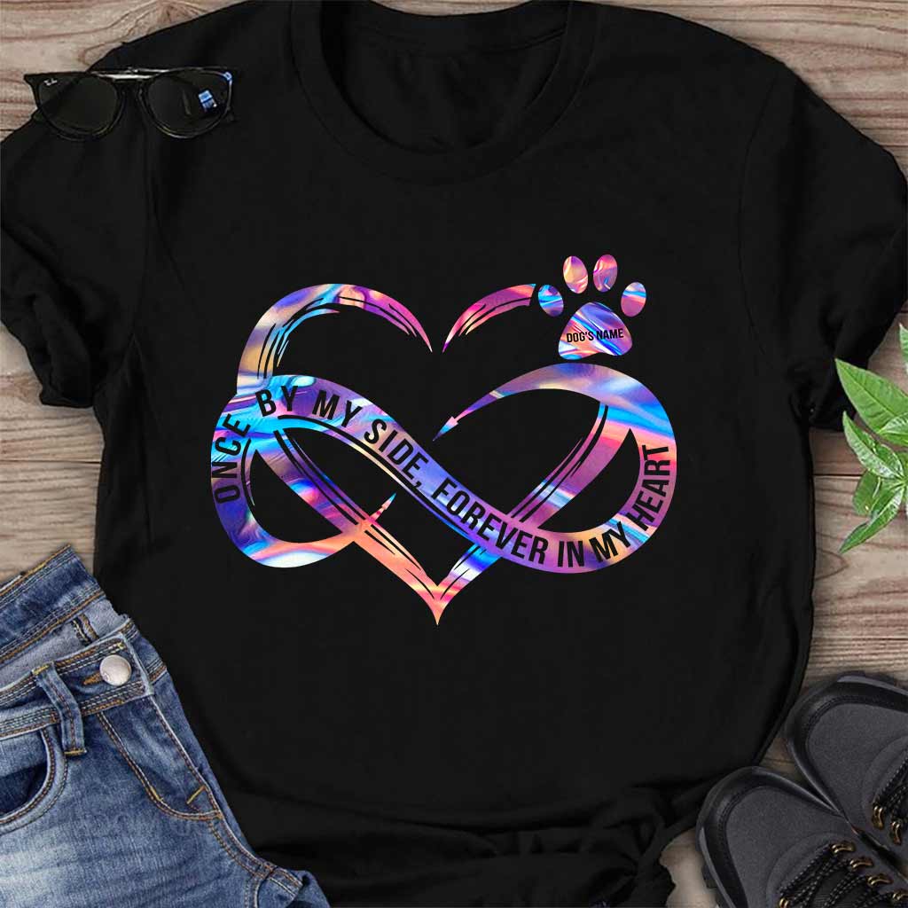T-shirt et sweat à capuche personnalisés « Once By My Side » pour chien
