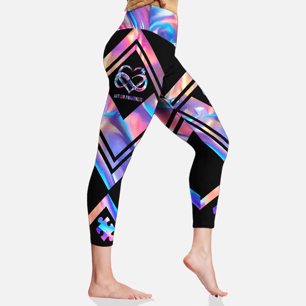 L'amour n'a pas besoin de mots - Leggings de sensibilisation à l'autisme