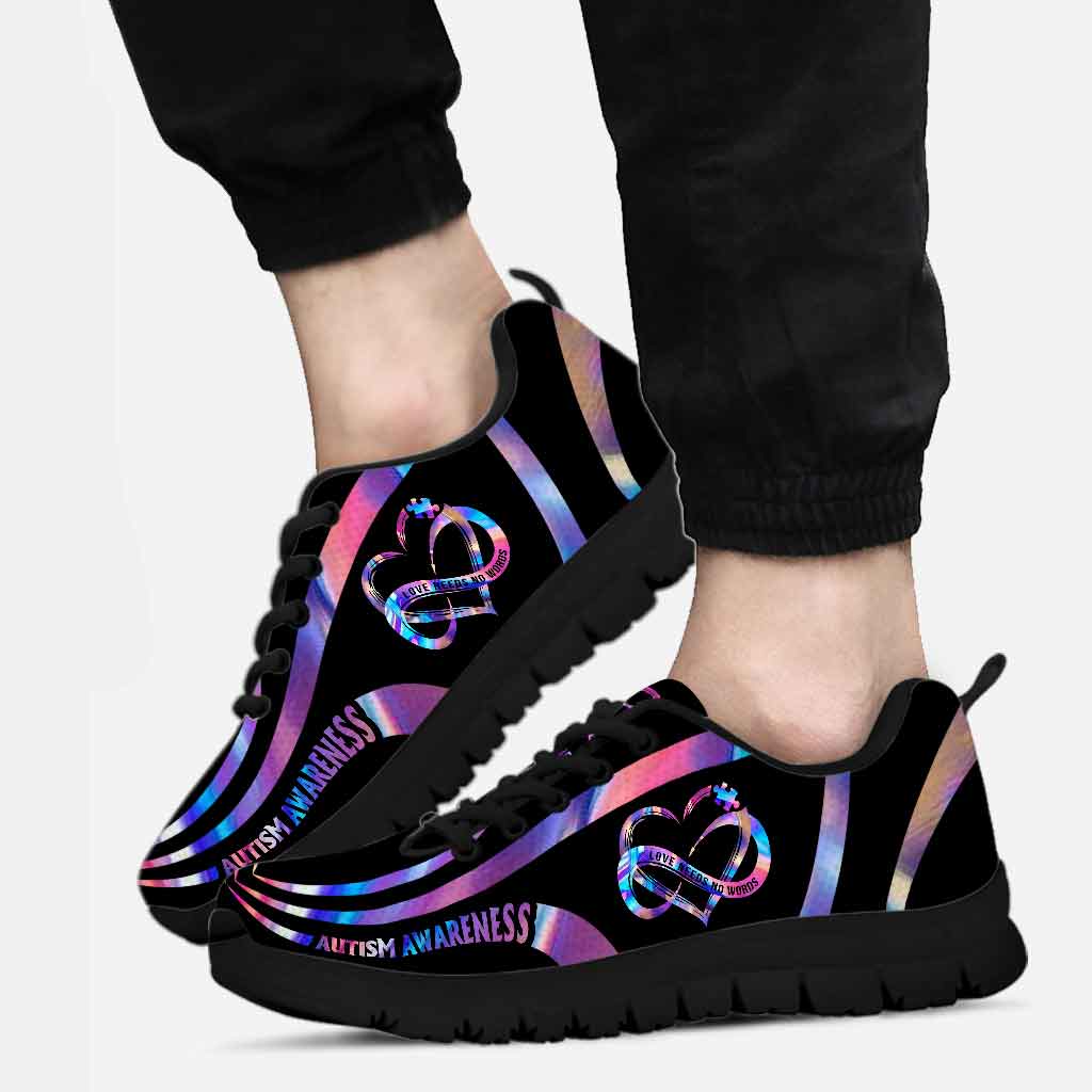 L'amour n'a pas besoin de mots - Baskets pour la sensibilisation à l'autisme