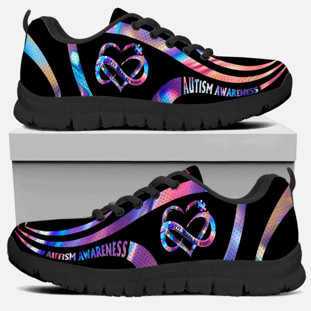 L'amour n'a pas besoin de mots - Baskets pour la sensibilisation à l'autisme