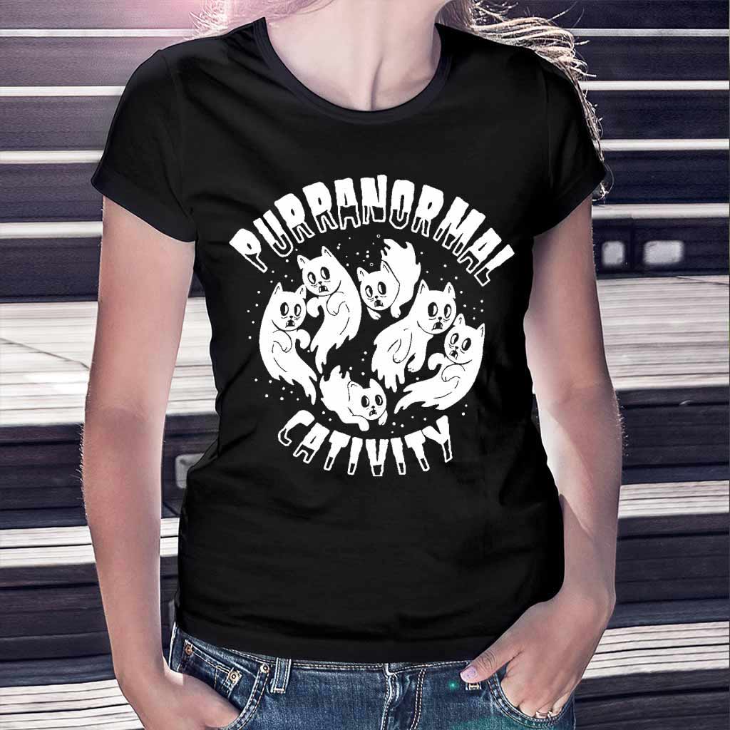 Purranormal Cativity Halloween - T-shirt et sweat à capuche chat 082021