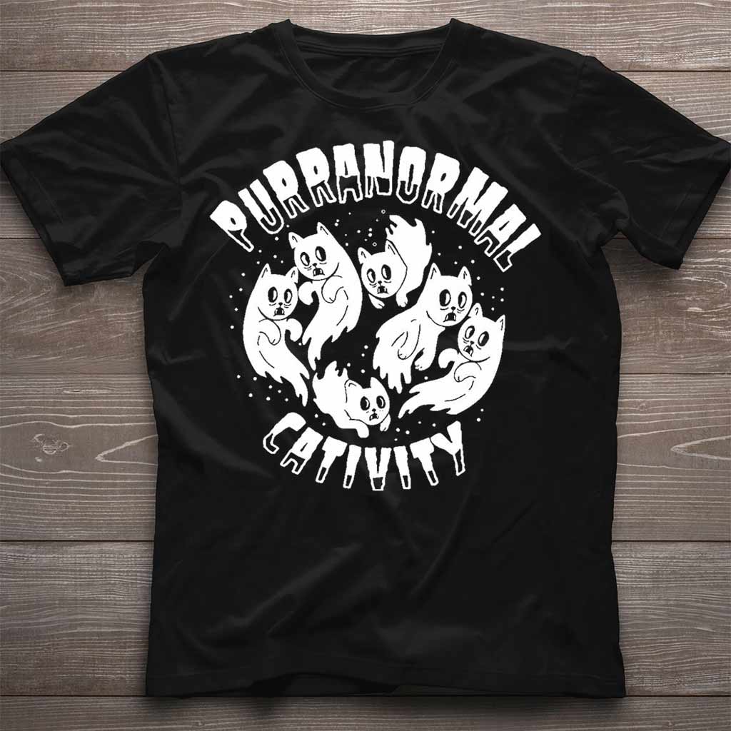 Purranormal Cativity Halloween - T-shirt et sweat à capuche chat 082021