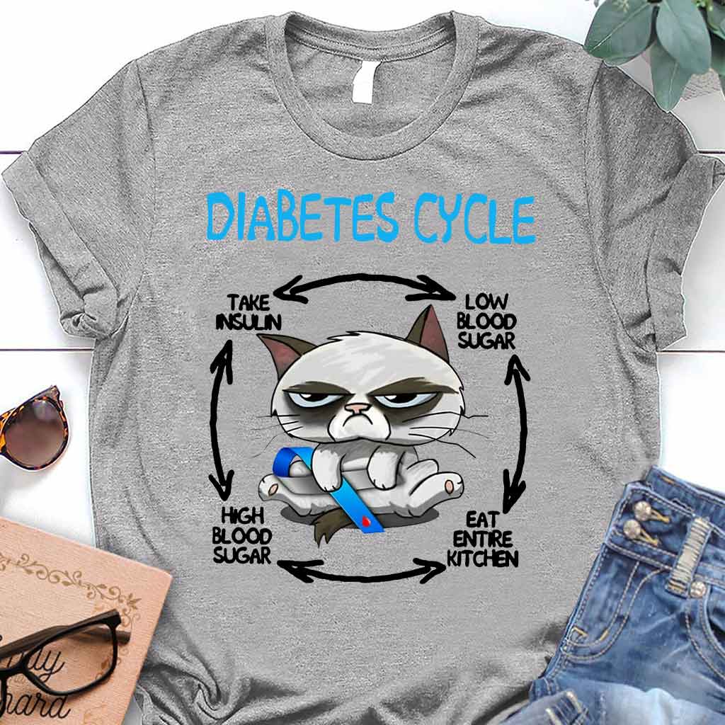 Diabetes Cycle - Diabetes Awareness T-shirt And Hoodie 082021