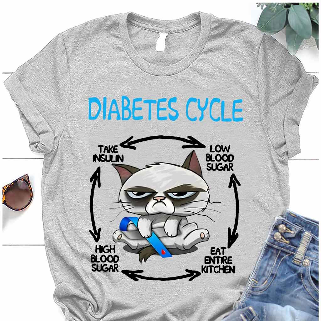 Diabetes Cycle - Diabetes Awareness T-shirt And Hoodie 082021