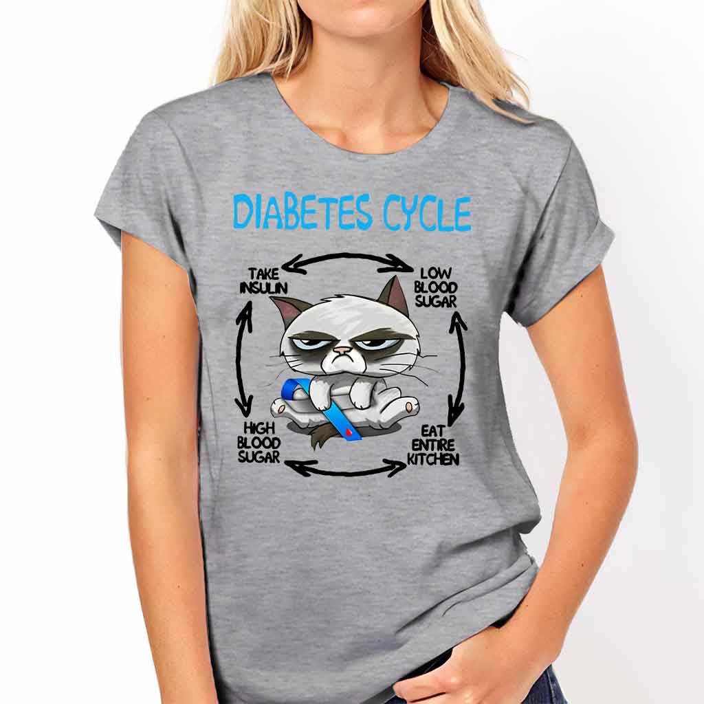 Diabetes Cycle - Diabetes Awareness T-shirt And Hoodie 082021