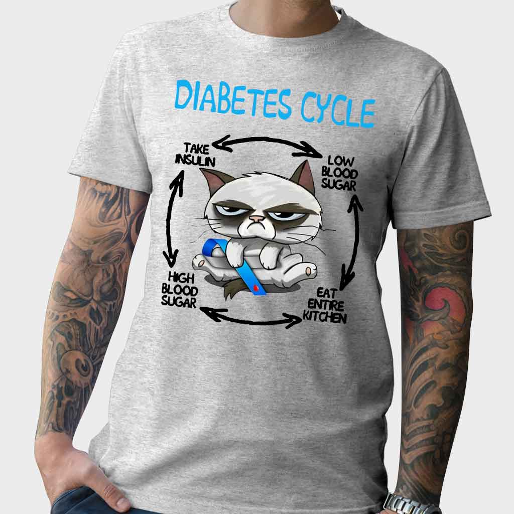 Diabetes Cycle - Diabetes Awareness T-shirt And Hoodie 082021