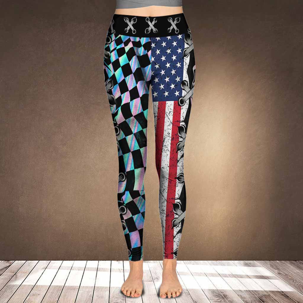 Leggings Love Racing aux couleurs du drapeau -