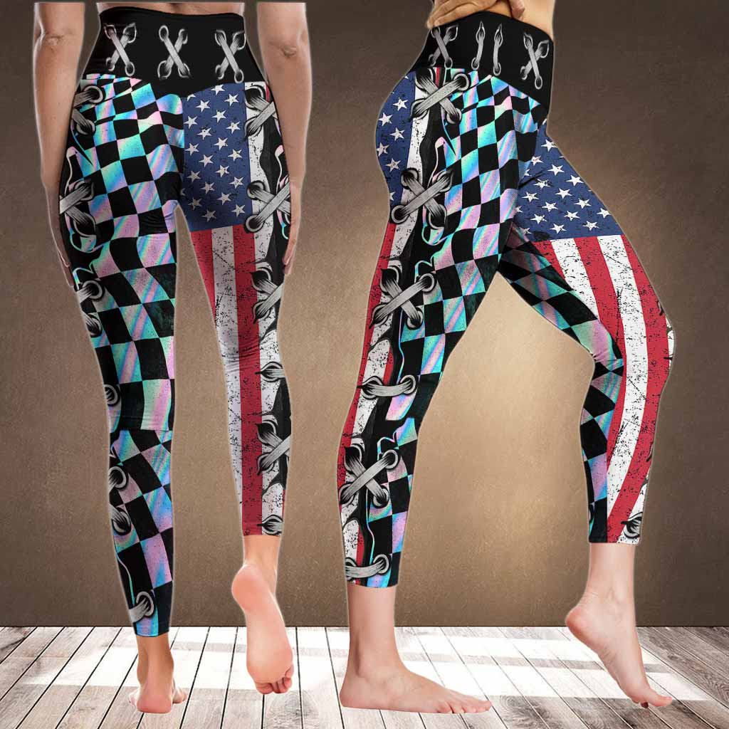 Leggings Love Racing aux couleurs du drapeau -