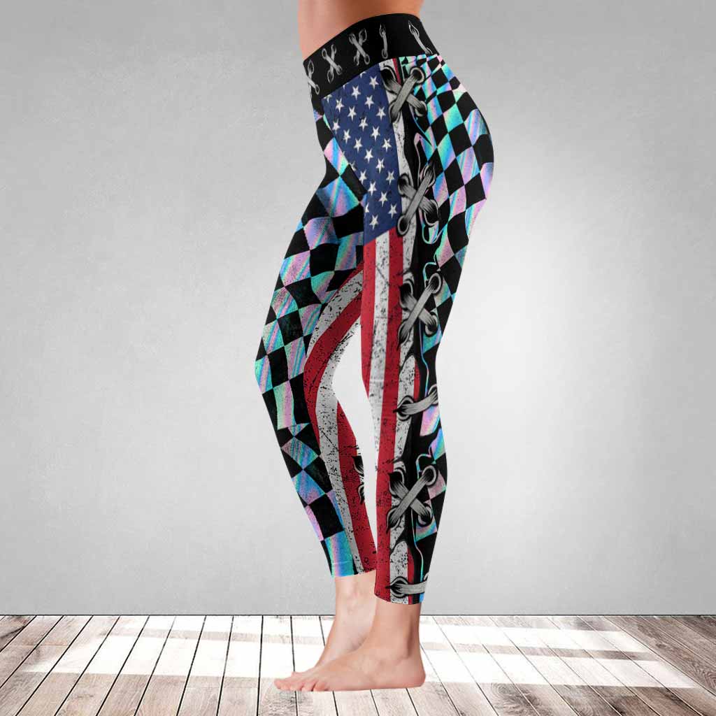 Leggings Love Racing aux couleurs du drapeau -