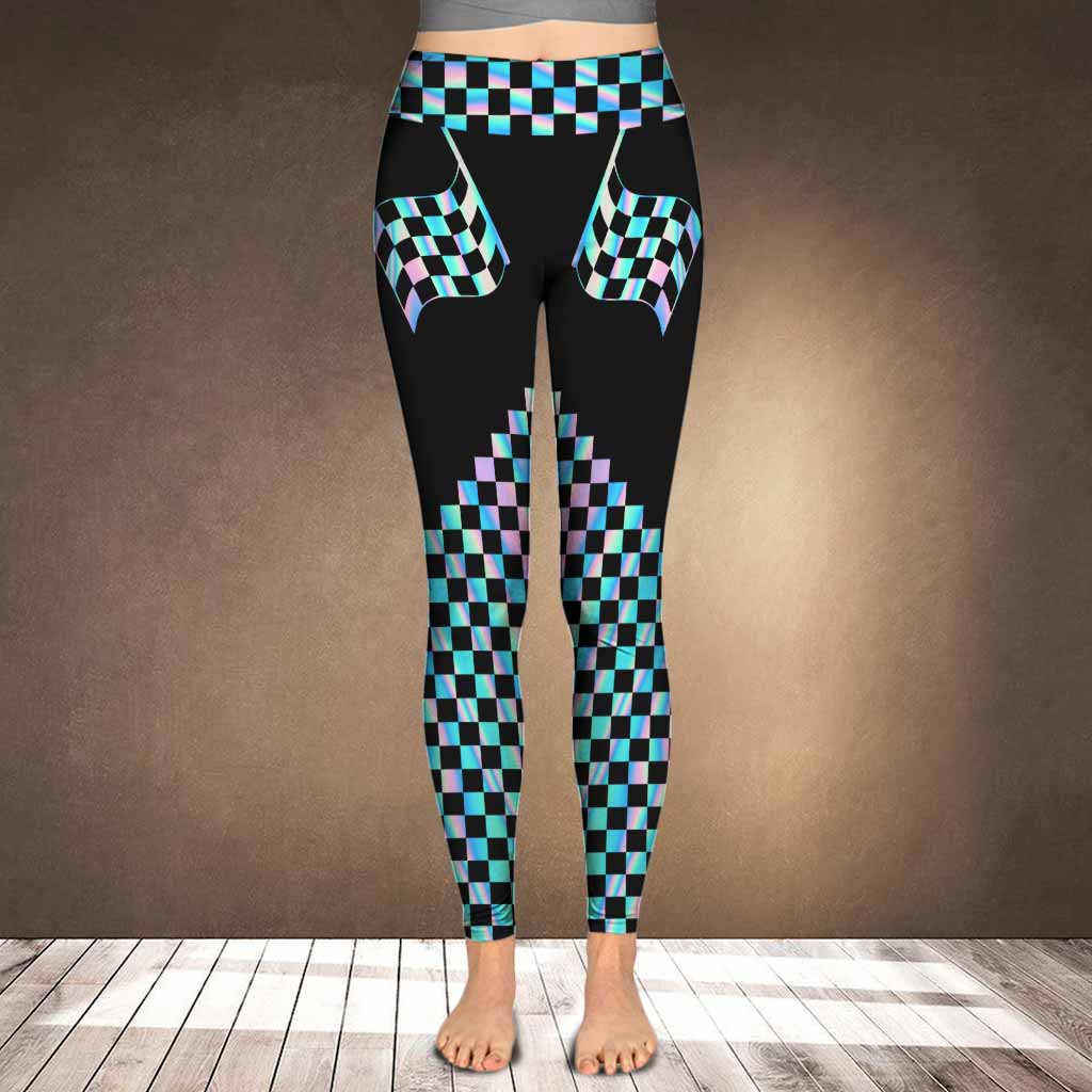 Love Racing Colorful Flag - Leggings