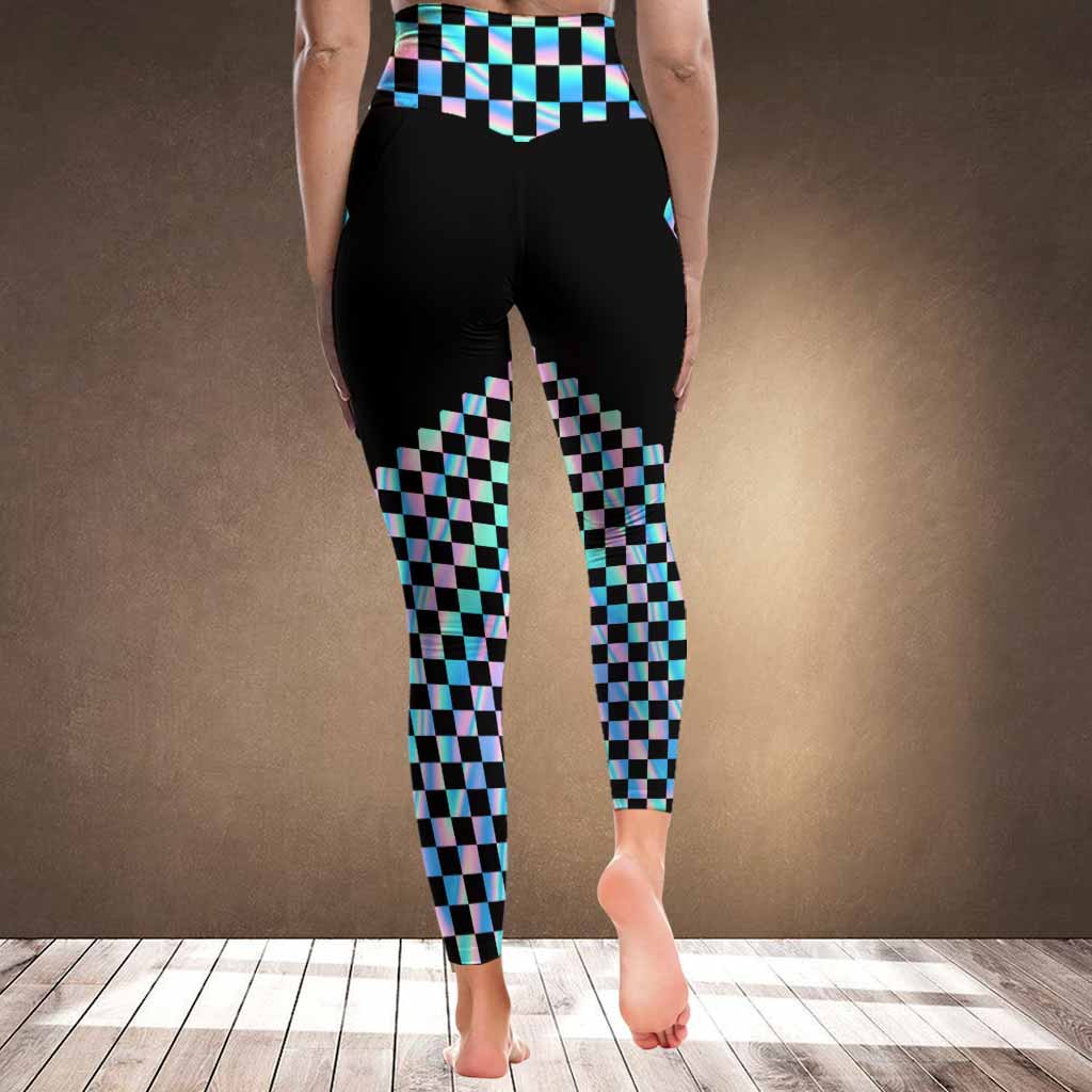 Love Racing Colorful Flag - Leggings
