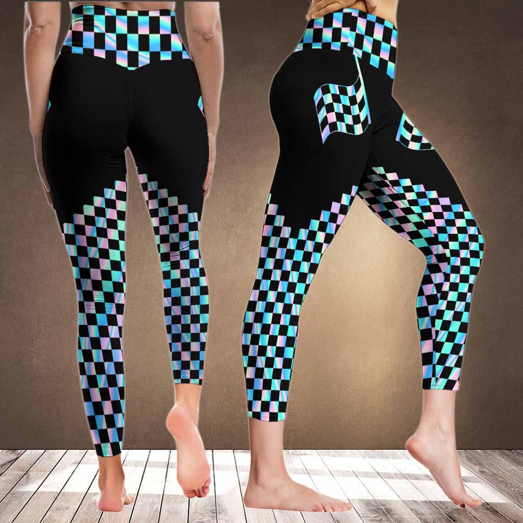 Love Racing Colorful Flag - Leggings
