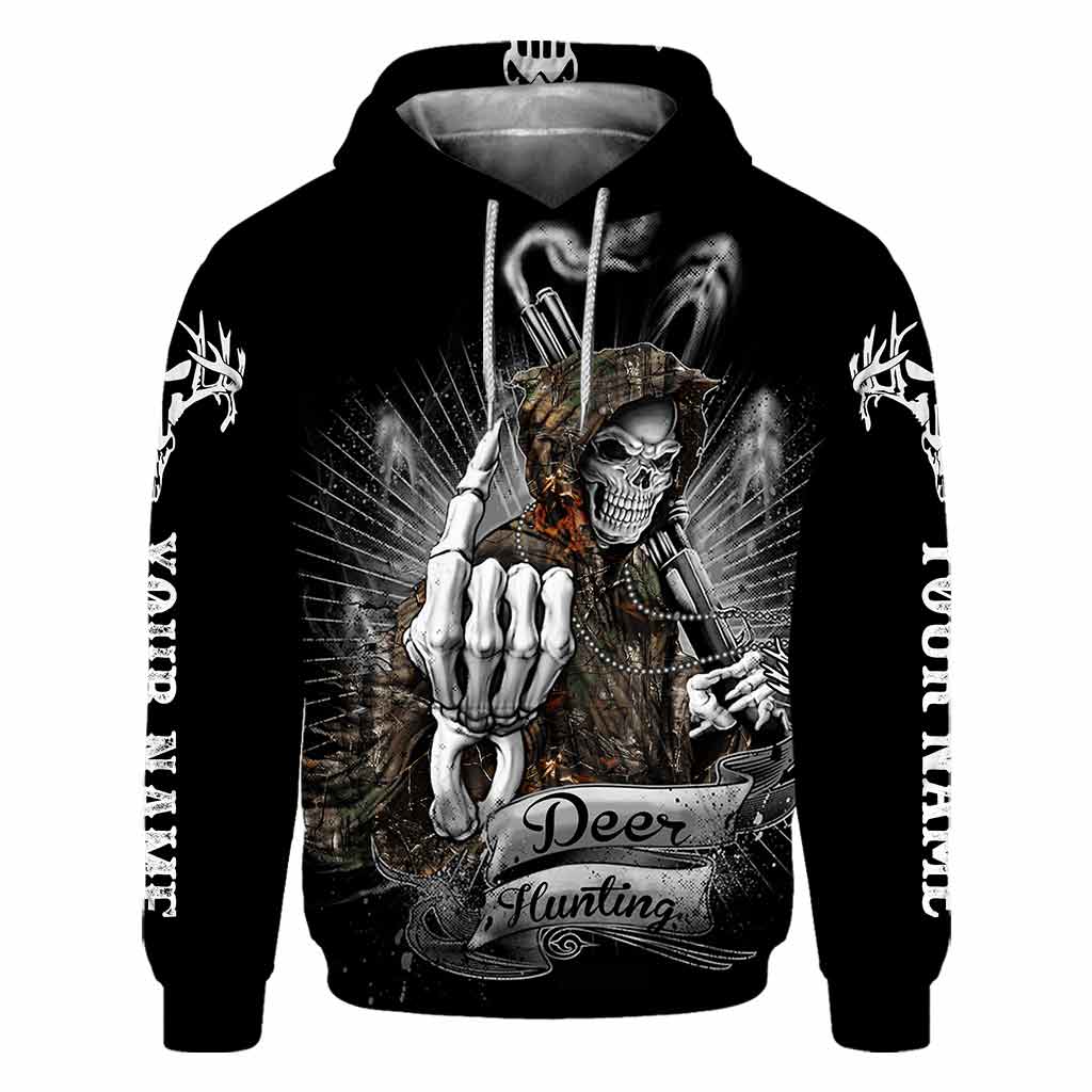 Chasse au cerf - T-shirt et sweat à capuche personnalisés avec motif de chasse intégral