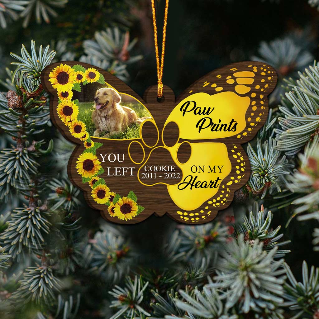 Once By My Side - Personalized Christmas Dog Ornament (Printed On Both Sides)