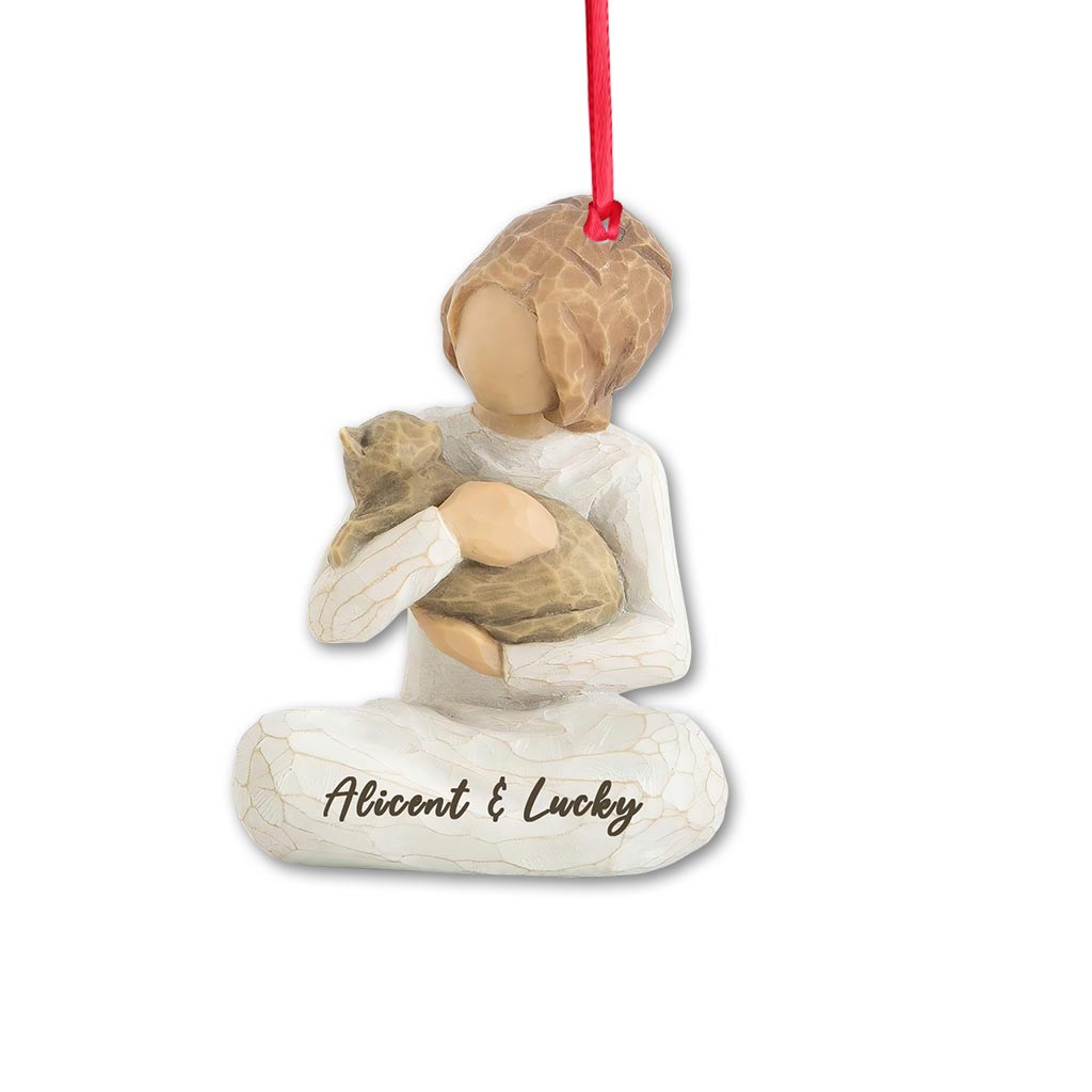 Meilleure maman chat du monde - Ornement de Noël personnalisé avec motif 3D imprimé (imprimé des deux côtés)