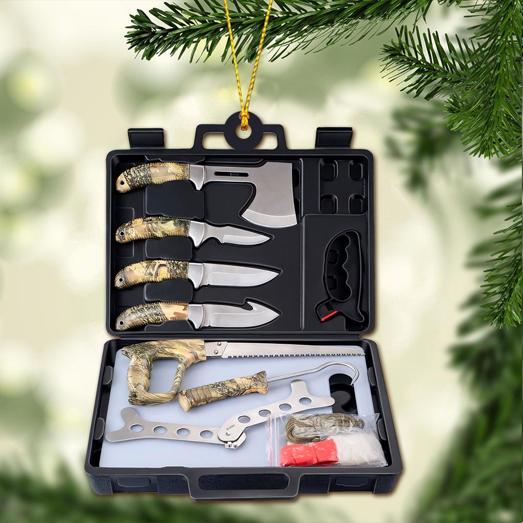 Kit de couteau de chasse - Décoration de Noël (Imprimé des deux côtés)