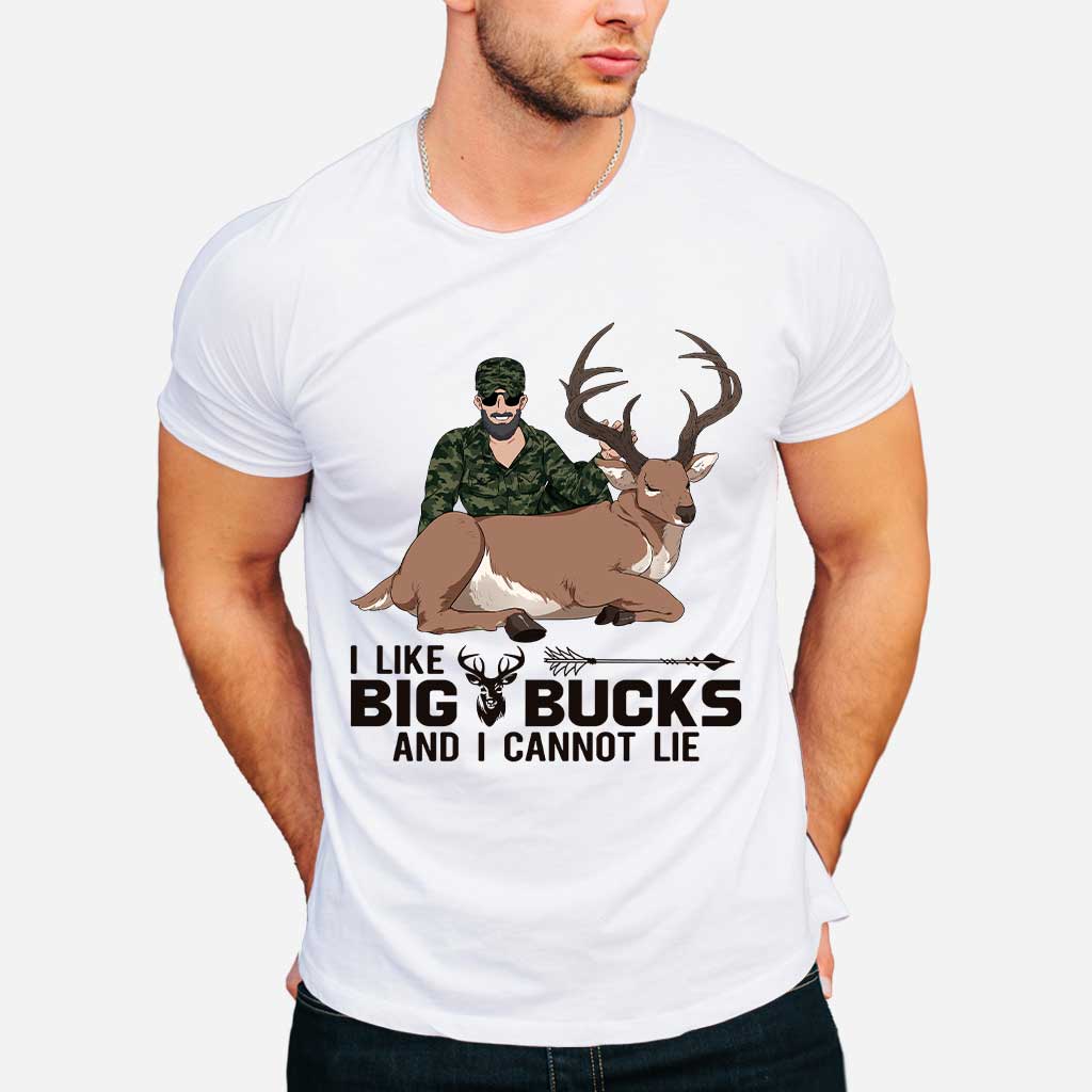 J'aime les gros cerfs - T-shirt et sweat à capuche de chasse personnalisés