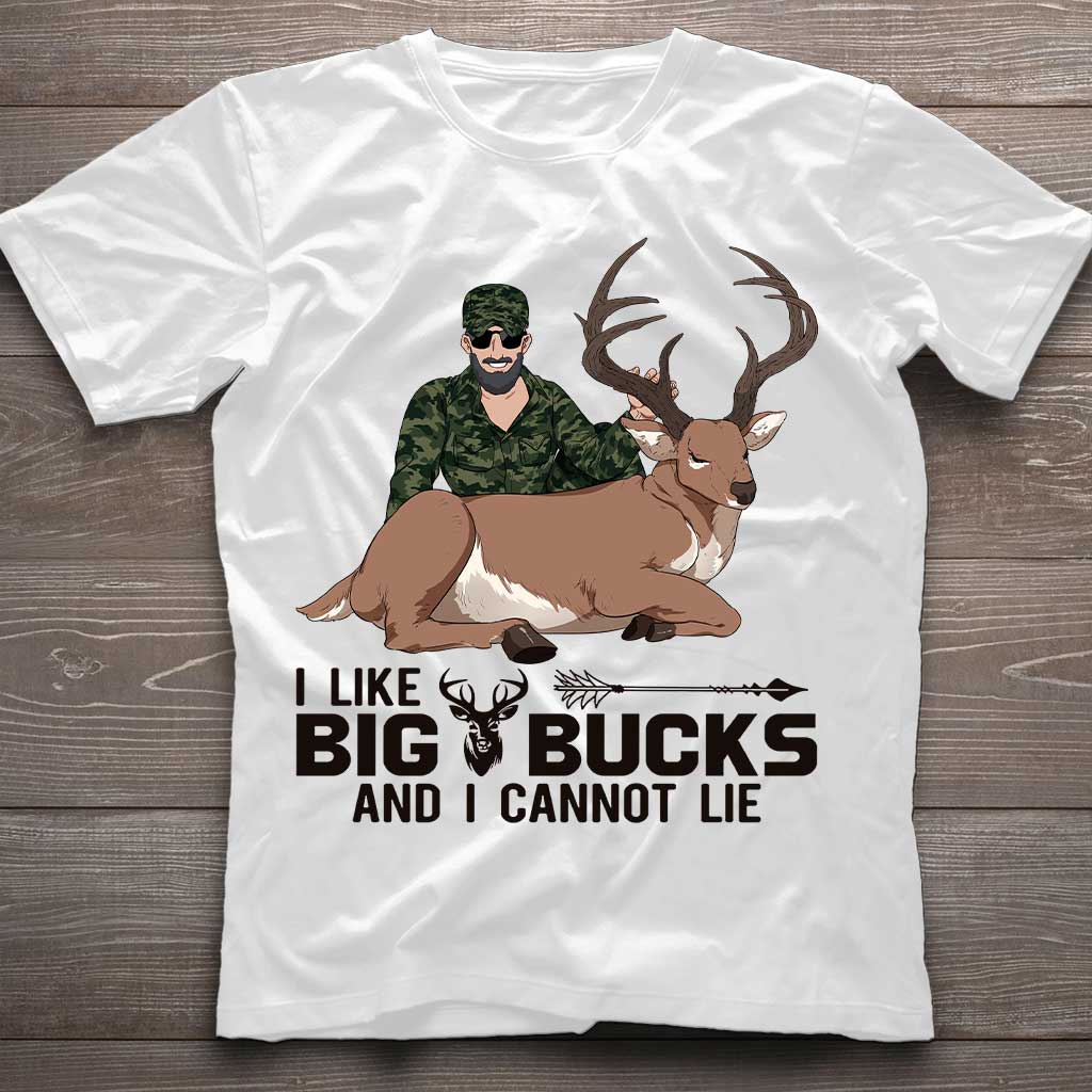 J'aime les gros cerfs - T-shirt et sweat à capuche de chasse personnalisés