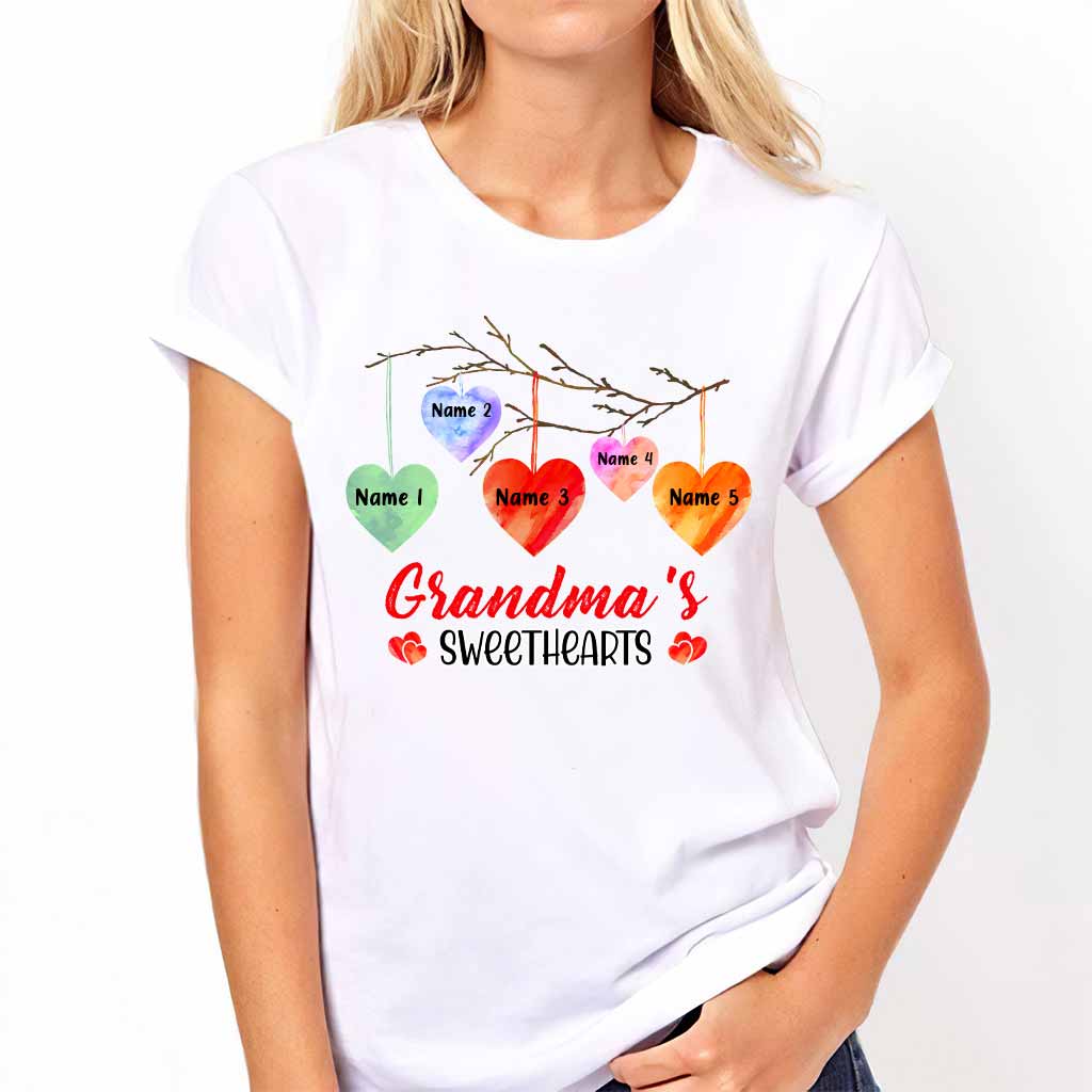 Les amoureux de grand-mère - T-shirt et sweat à capuche personnalisés pour la Saint-Valentin.