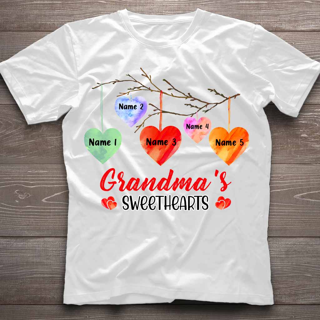 Les amoureux de grand-mère - T-shirt et sweat à capuche personnalisés pour la Saint-Valentin.