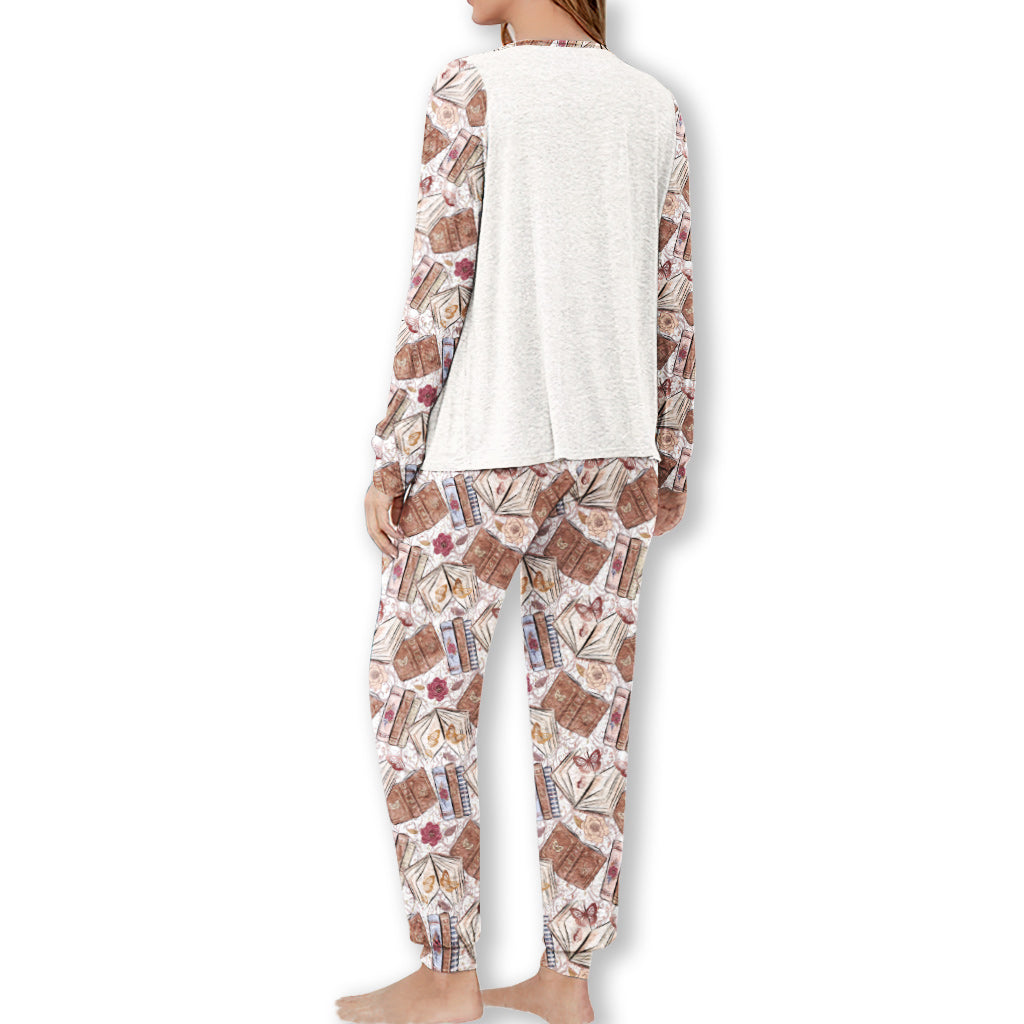 Voici mon pyjama de lecture - Ensemble pyjama personnalisé sur le thème des livres