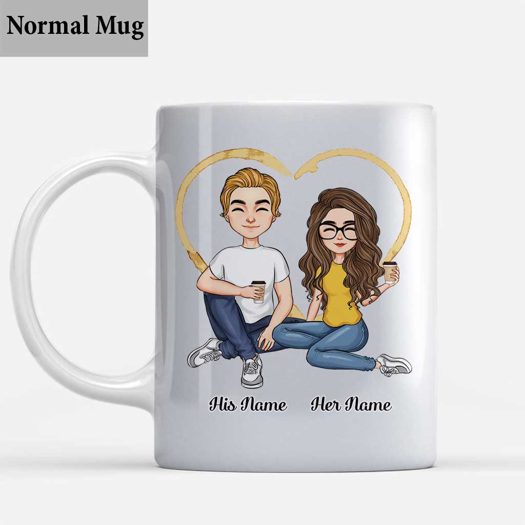 Drink Coffee Together - Personalized Couple Mug