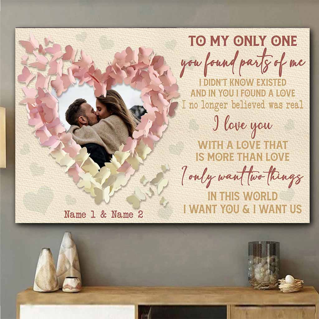 Avec un amour qui est plus que de l'amour - Affiche personnalisée pour couples