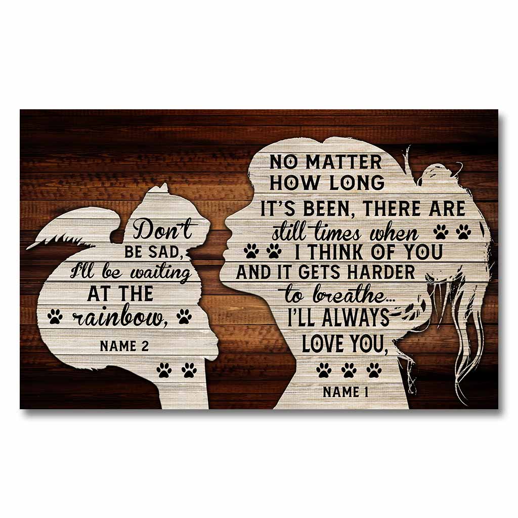 Tu me manques - Affiche personnalisée pour chat