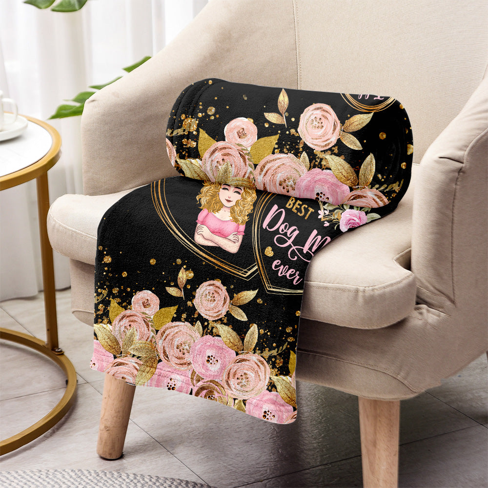 Meilleure maman de chien au monde - Couverture personnalisée pour chien pour la fête des mères