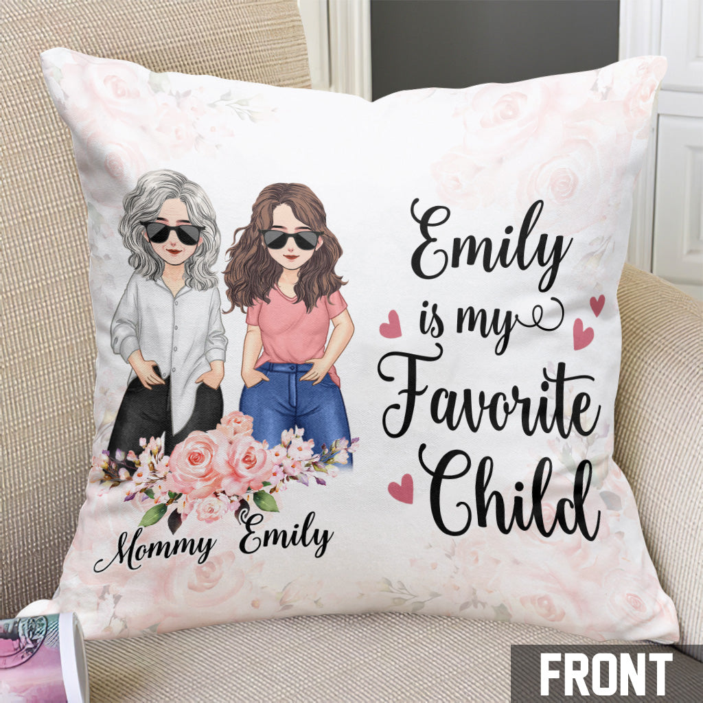 Mon enfant préféré - Coussin décoratif personnalisé pour la fête des mères