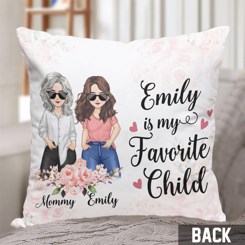 Mon enfant préféré - Coussin décoratif personnalisé pour la fête des mères