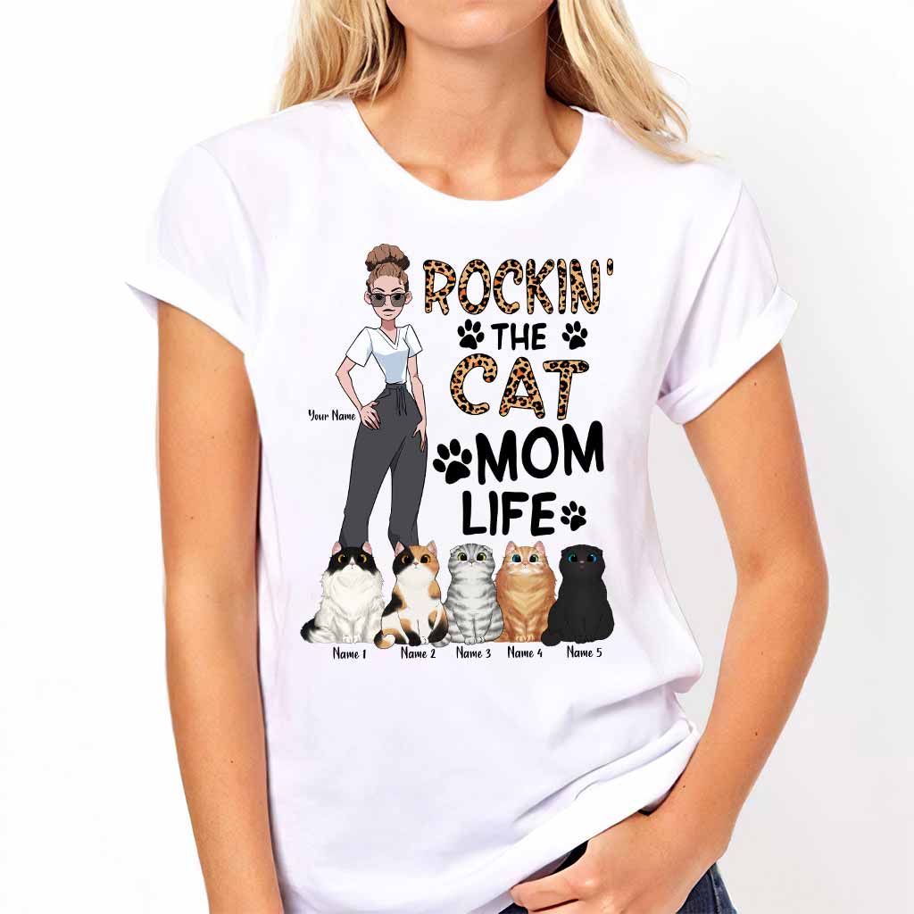 Vivez pleinement votre vie de maman chat ! - T-shirt et sweat à capuche personnalisés pour chats