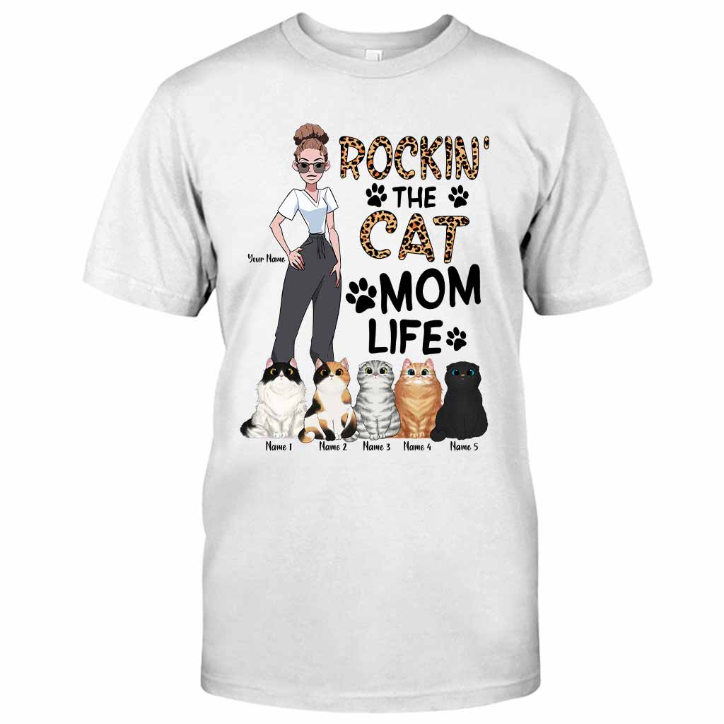 Vivez pleinement votre vie de maman chat ! - T-shirt et sweat à capuche personnalisés pour chats