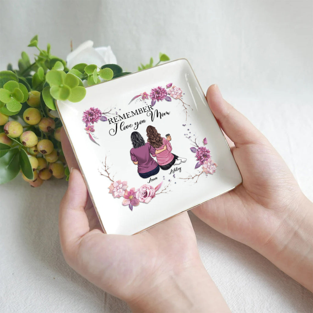 Souviens-toi que je t'aime, maman - Porte-bijoux personnalisé pour la fête des mères