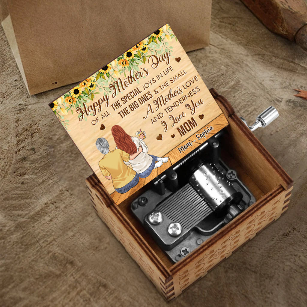 Of All The Special Joys - Personalized Mother's Day Mother Hand Crank Music Box