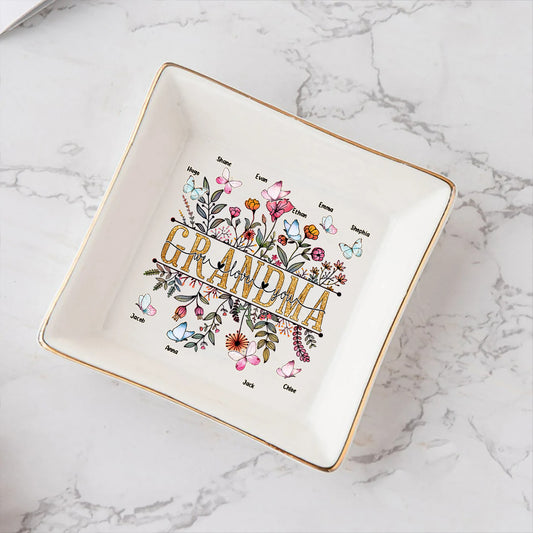 Mamie, on t'aime ! - Porte-bijoux personnalisé pour la fête des mères