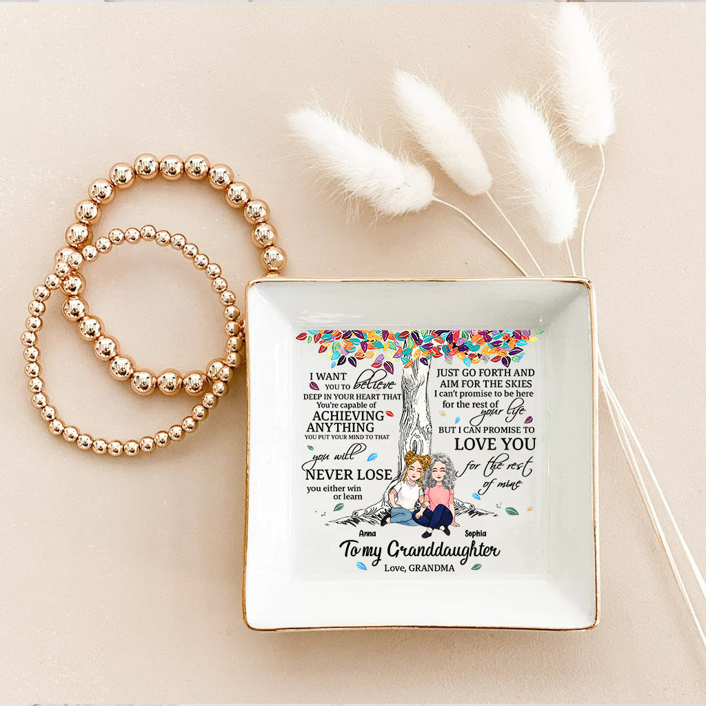 À ma petite-fille - Porte-bijoux personnalisé pour la fête des mères