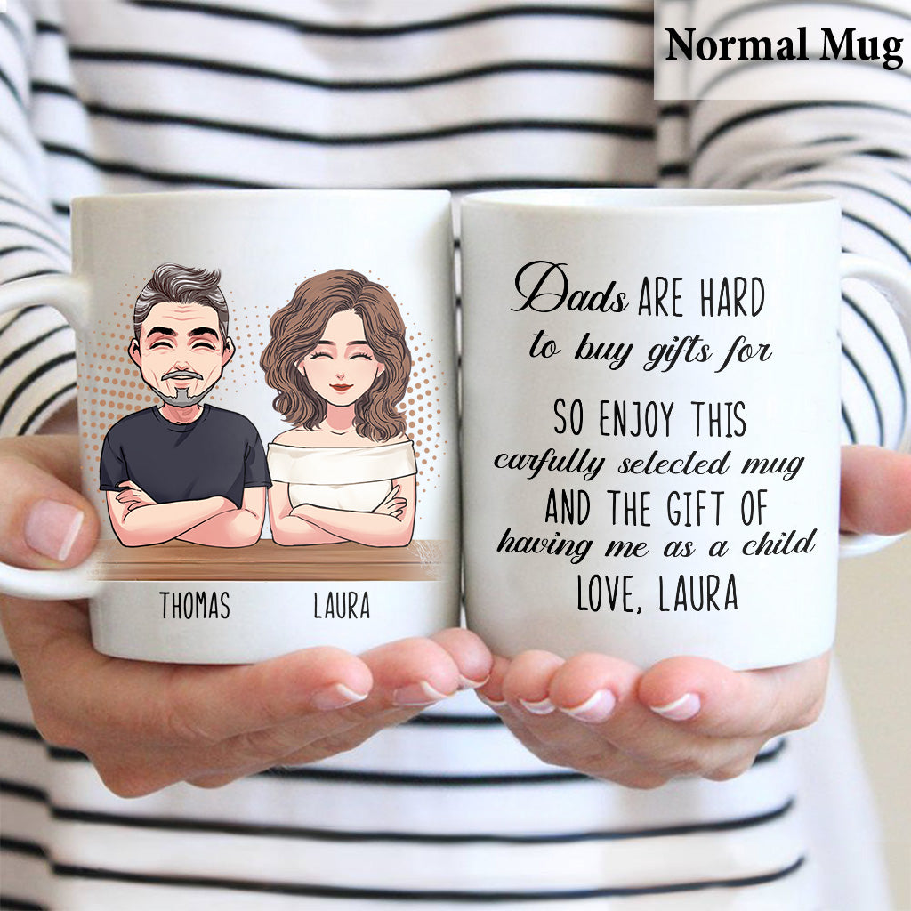 Cadeau pour papa : difficile à acheter - Mug personnalisé