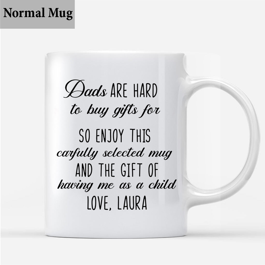Cadeau pour papa : difficile à acheter - Mug personnalisé