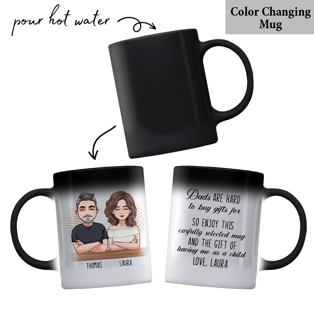 Cadeau pour papa : difficile à acheter - Mug personnalisé