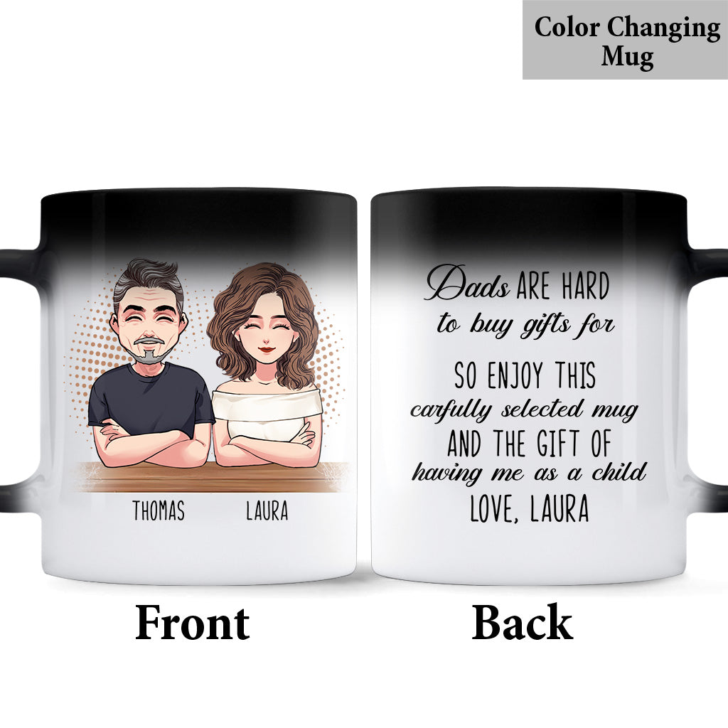 Cadeau pour papa : difficile à acheter - Mug personnalisé
