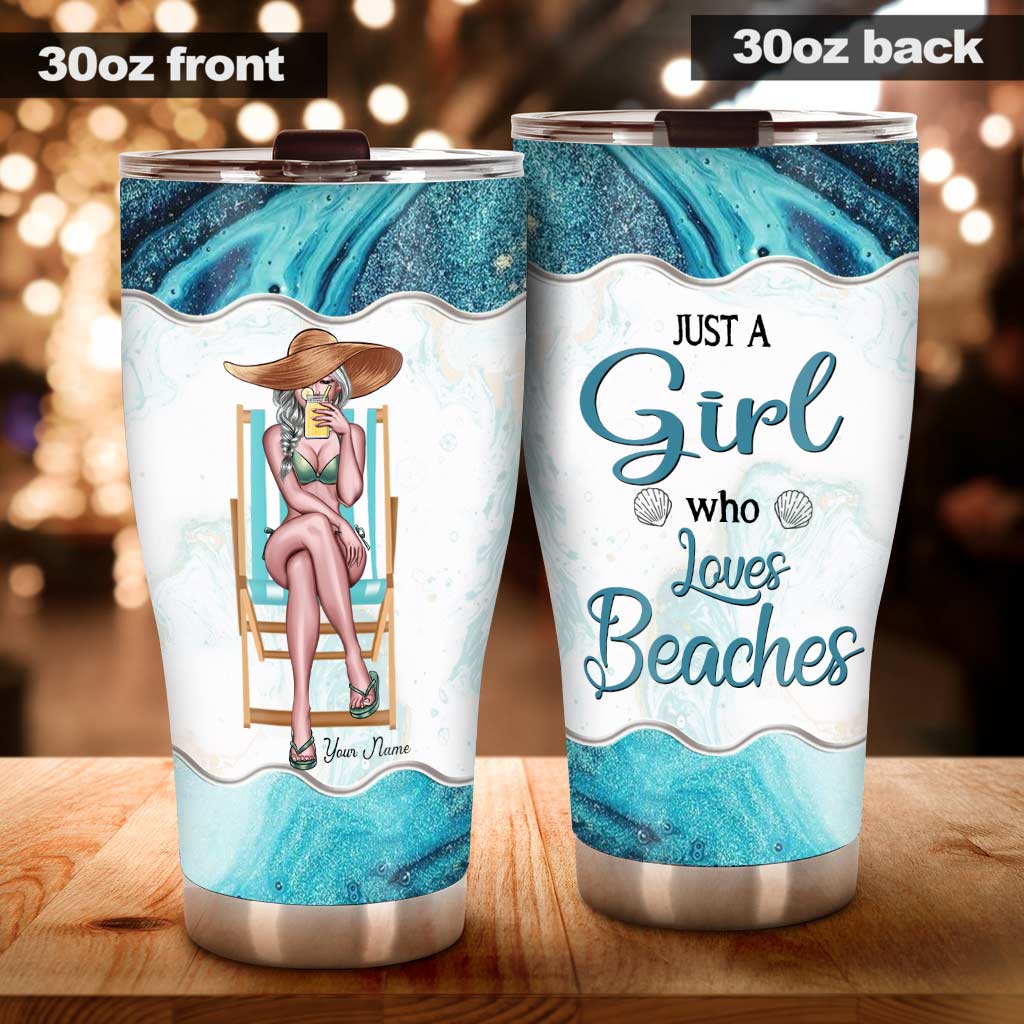 Gobelet personnalisé « Amoureuse de la mer » - Beach Lovin' Girl