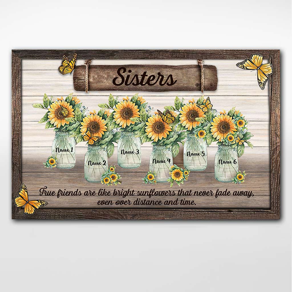 Amitié Tournesol - Affiche personnalisée pour meilleure amie
