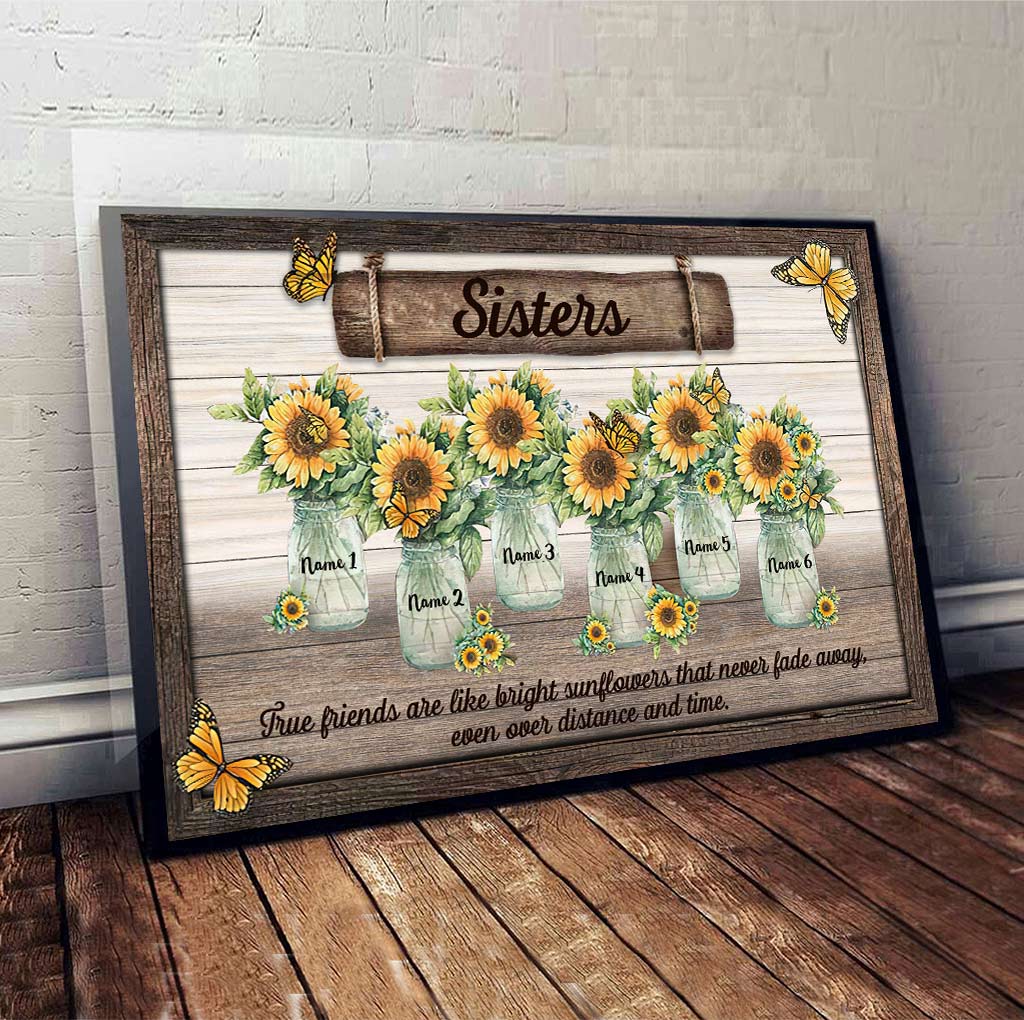 Amitié Tournesol - Affiche personnalisée pour meilleure amie