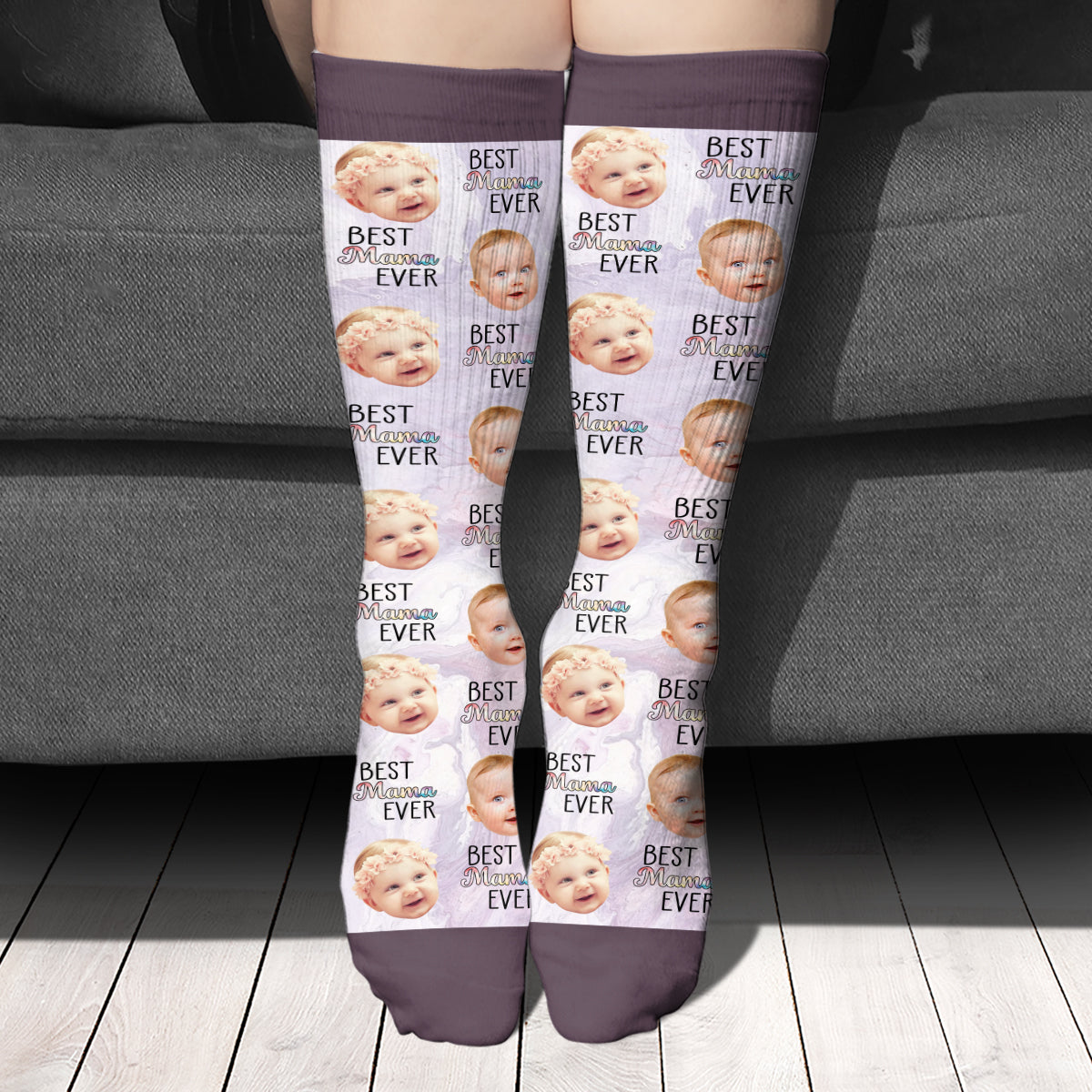 Meilleure grand-mère du monde - Cadeau pour maman, grand-mère, tante - Chaussettes personnalisées