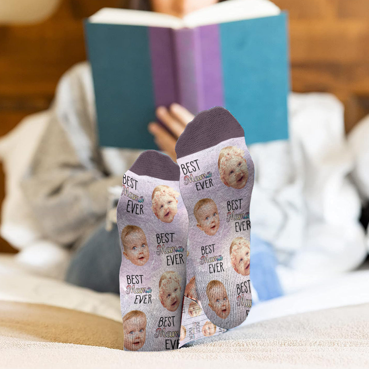 Meilleure grand-mère du monde - Cadeau pour maman, grand-mère, tante - Chaussettes personnalisées