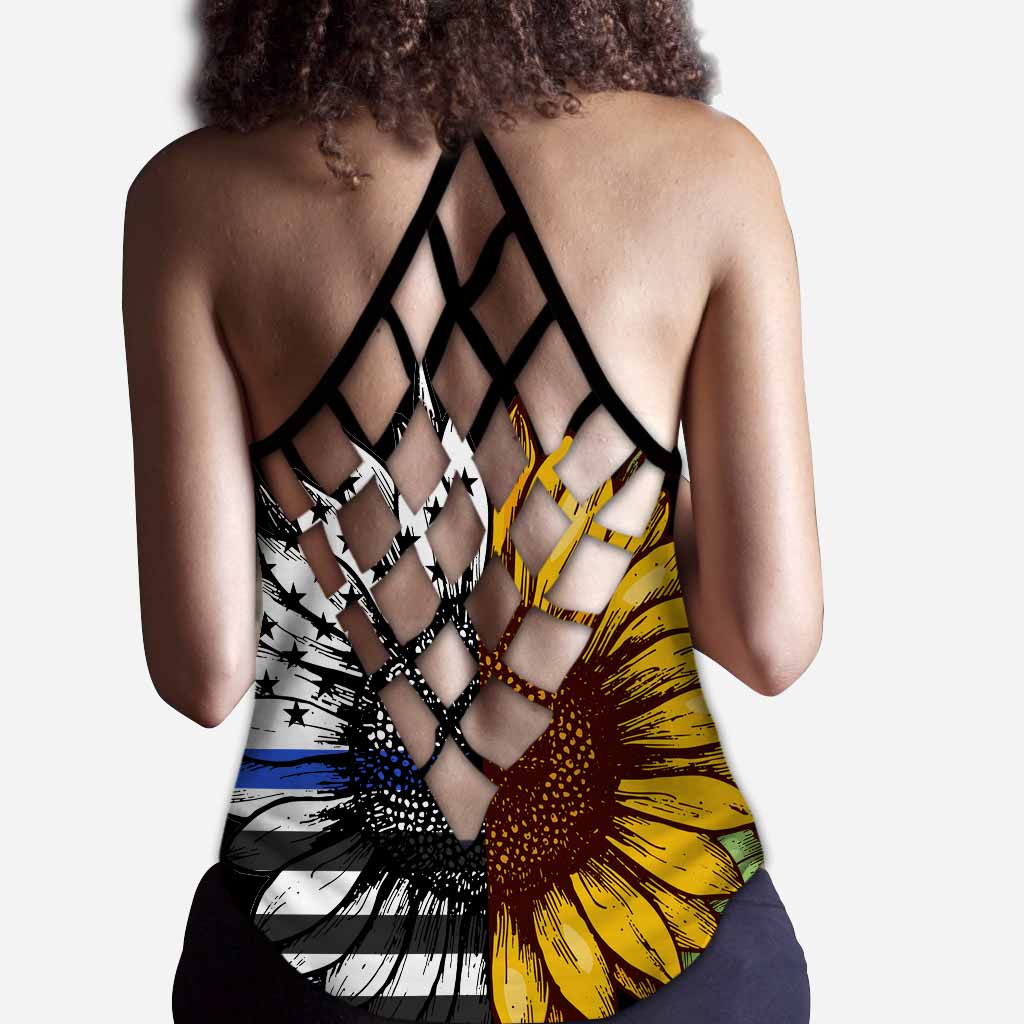 Tu es mon rayon de soleil - Débardeur croisé policier