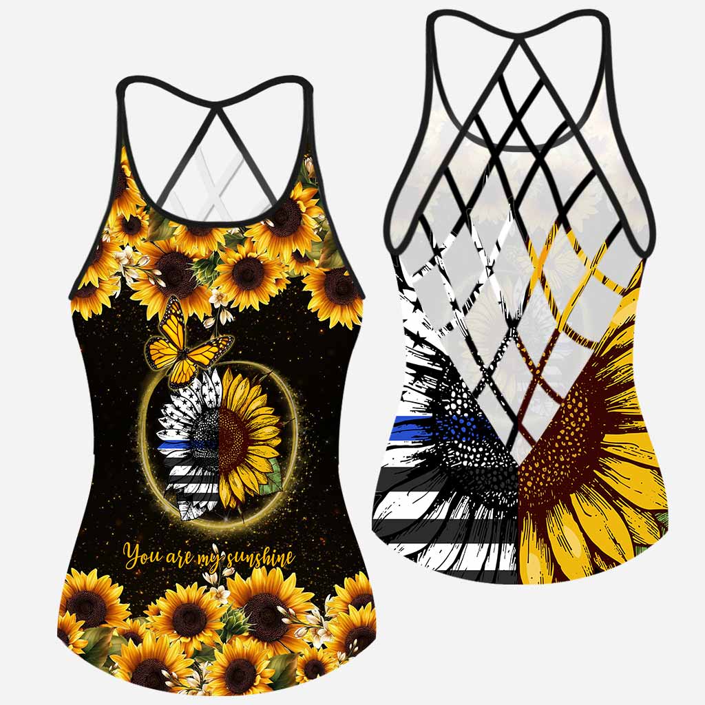 Tu es mon rayon de soleil - Débardeur croisé policier