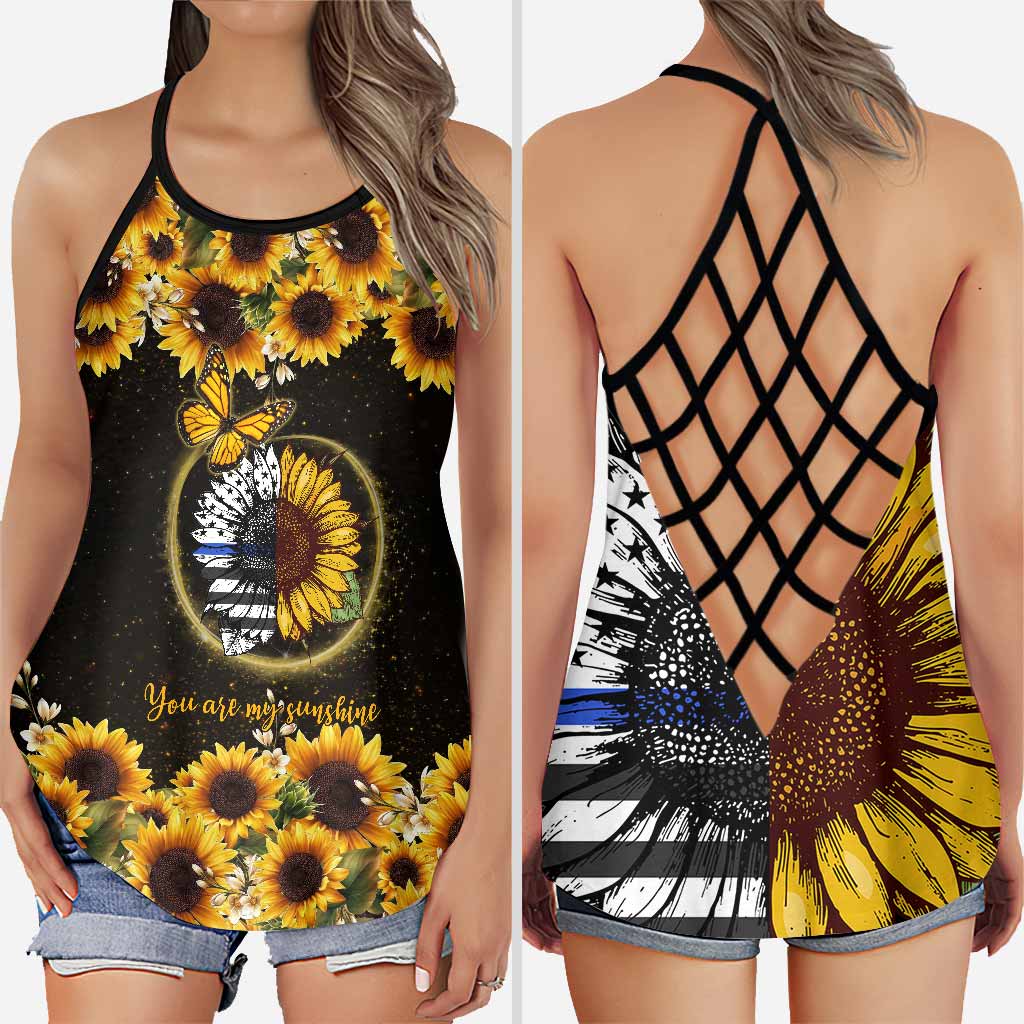 Tu es mon rayon de soleil - Débardeur croisé policier