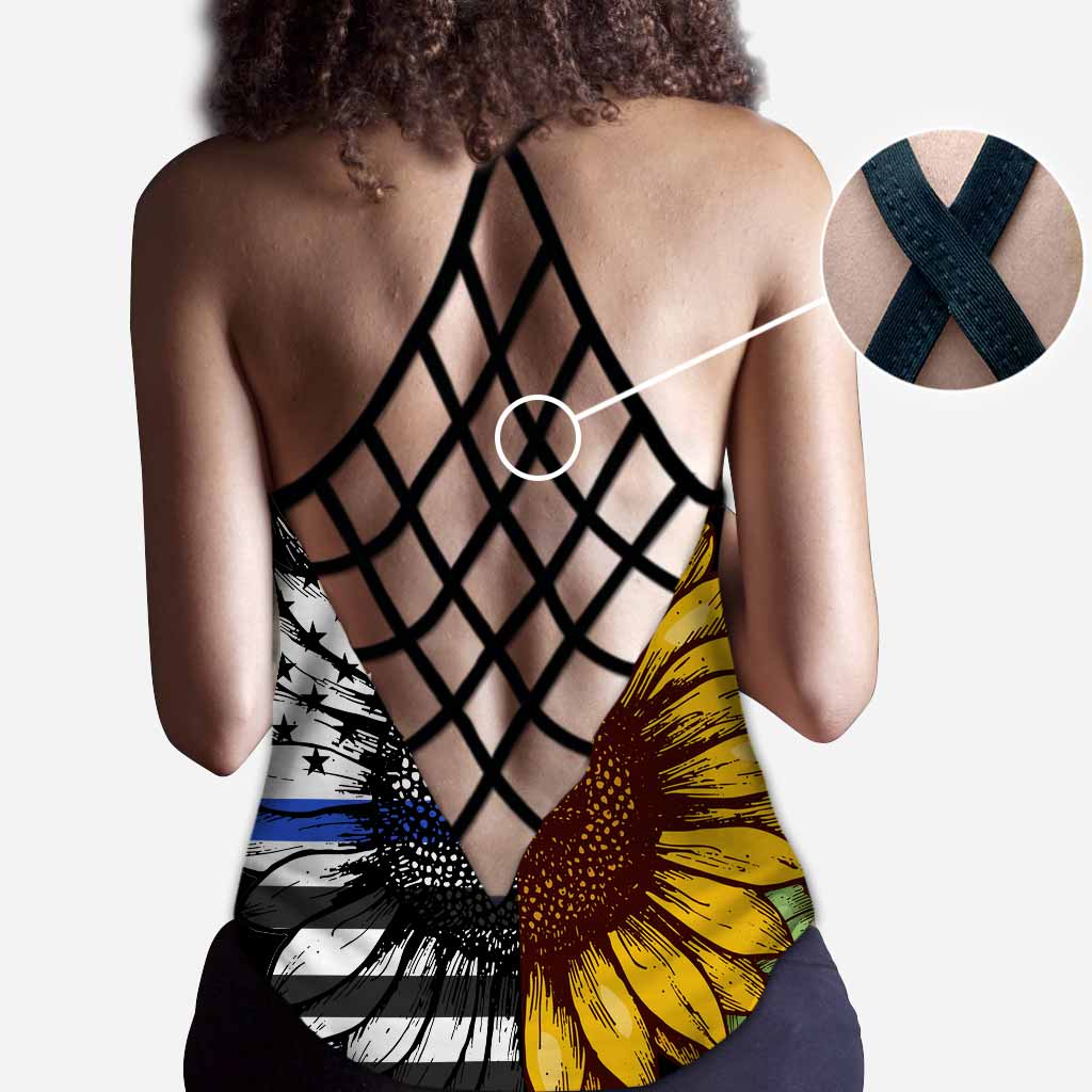 Tu es mon rayon de soleil - Débardeur croisé policier